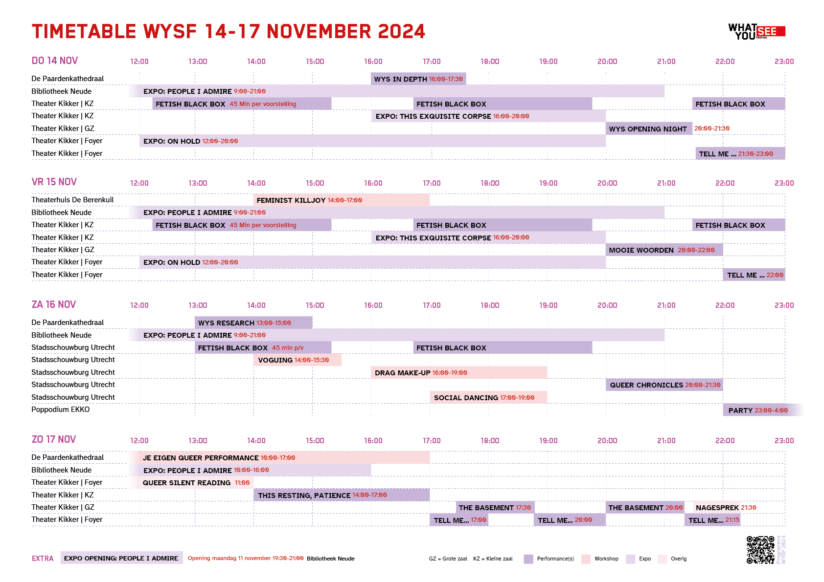 Programma schema WYSF 2024